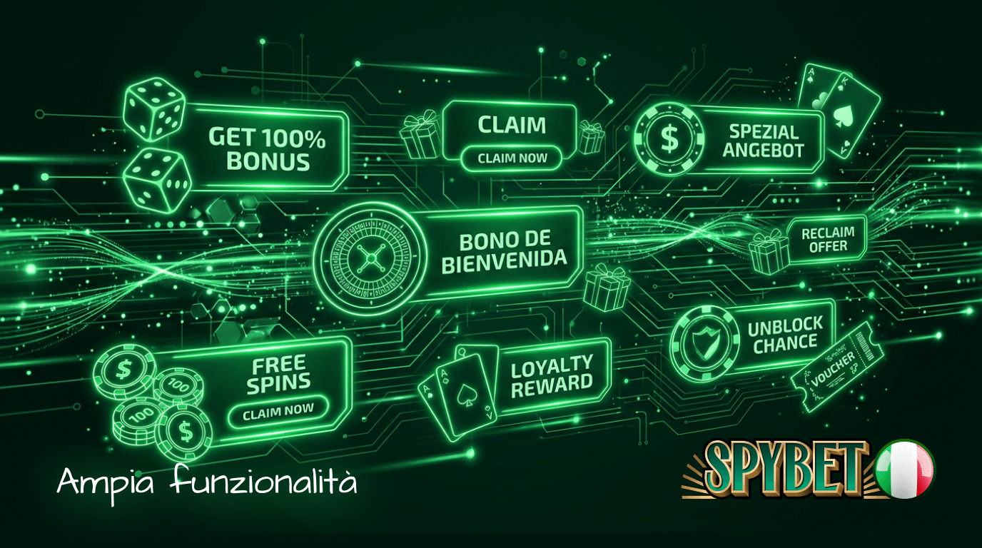 Nel Casinò Online Italia Spybet generosi bonus